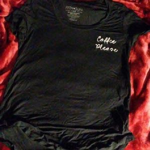 Coffee please flowy shirt